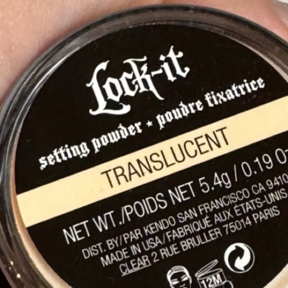 KVD Beauty Lock-It Setting Powder w/Puff - 5.4g/0.19Oz - NEW WITH SEAL